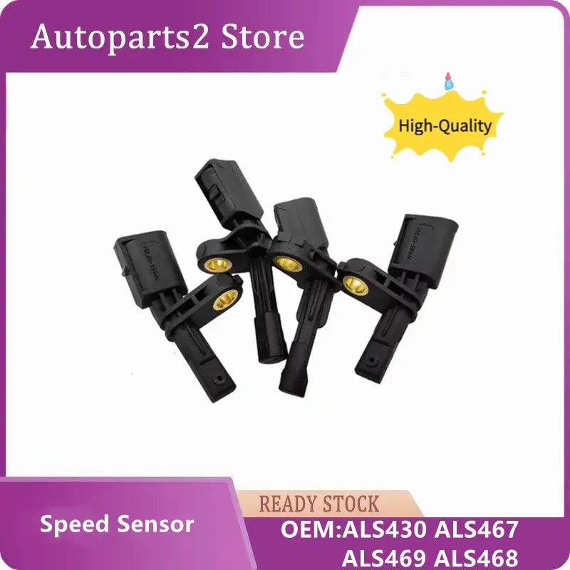 4PCS/Set L/R Front Rear ABS Wheel Speed Sensor ALS430 ALS467 ALS469 ALS468 For VW Beetle Passat Golf Audi TT