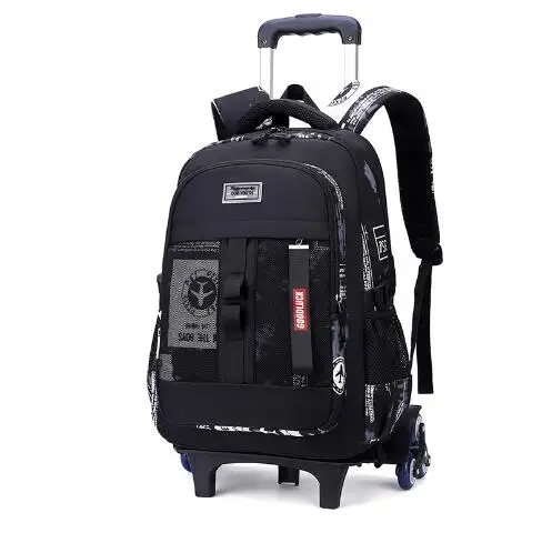 kids School Wheeled satchel  School Trolley Bag on wheels For boys School Rolling Backpack bags with cart school bag teenagers