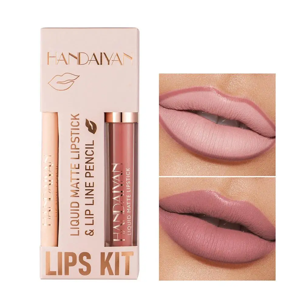 Matte Nude Brown Lipliner Potlood Lipsticks 12 Kleuren Rode Contour Kit Waterdichte Lip Fluwelen Lipgloss Tool Sexy Niet-Plakkerig Ma O0n2