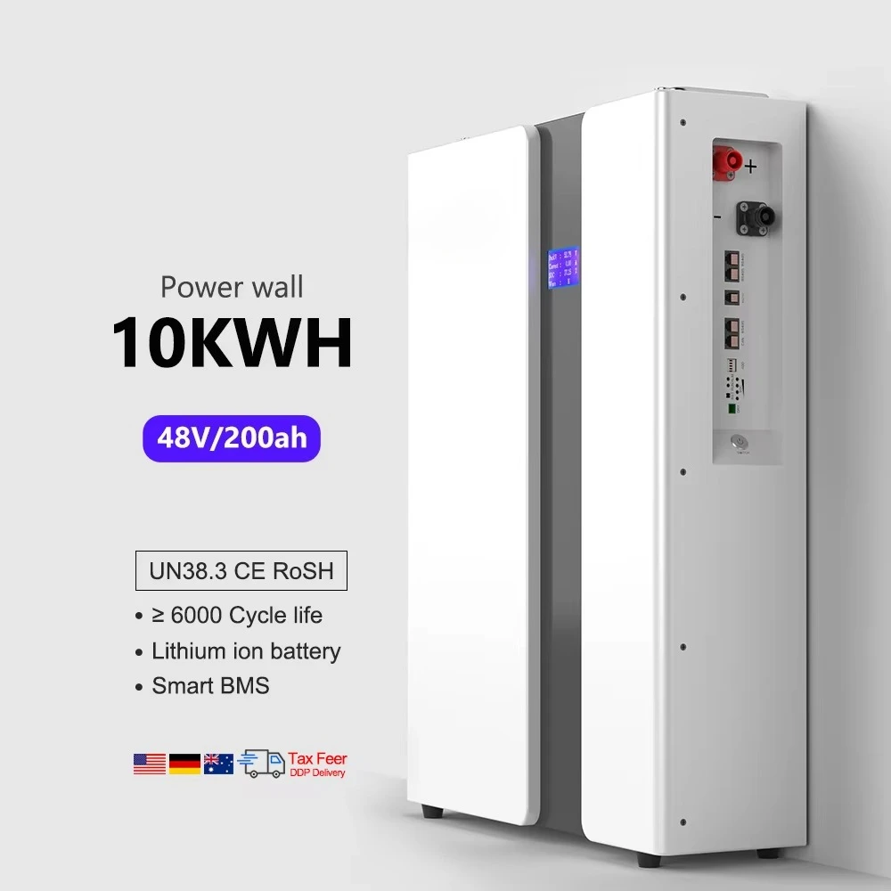 

SUNPOK 10kwh Wall-mounted Powerwall Battery Lifepo4 Solar Storage Home 48V 51.2V 100ah 200ah Lithium Ion Battery
