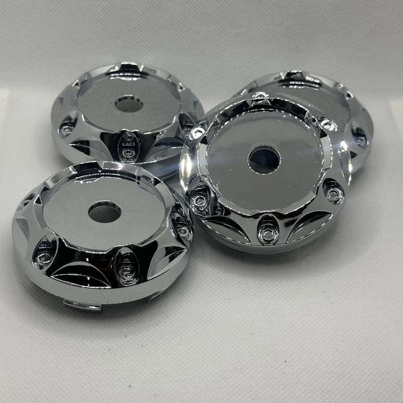 4Pcs/Set 68mm fit 45mm Logo Car Vehicle Wheel Rim Center Hub Cap Cover No Logo Rim Hubcap Chrome ABS Plastic Car Wheels Parts