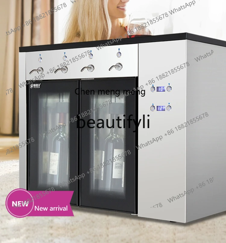 

x Stainless steel double temperature constant temperature preservation commercial refrigerated red wine wine ice wine cup machi