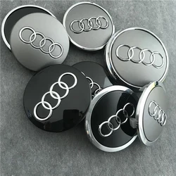 4pcs 60mm 61mm 68mm 69mm Car Styling Wheel Center Cap Hub Covers Badge 4B0601170 For Audi A3 A4 A5 A6 A7 A8 S4 S6 Accessories