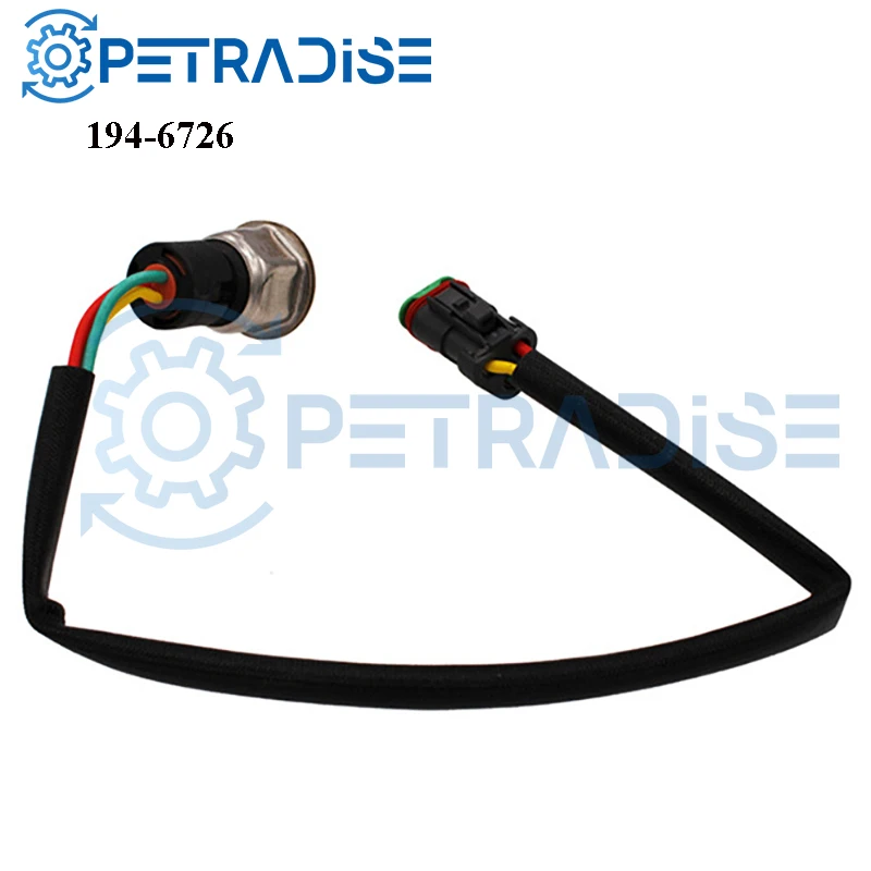 New Fuel Rail Pressure Sensor For Caterpillar 325C 330C D6R II CAT Engine C9 3126E Auto Parts OEM 194-6726 224-4536 3PP6-1