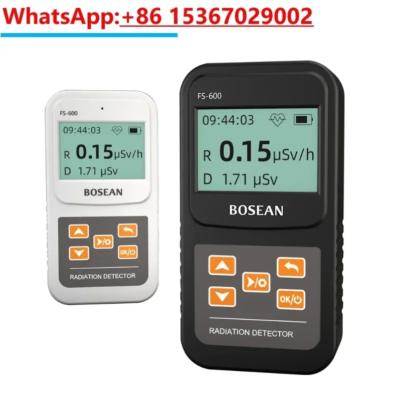 Bosean Nuclear Radiation Detector Geiger Counter X-ray Beta Gamma Detector Rechargeable Handheld Counter Emission Dosimeter