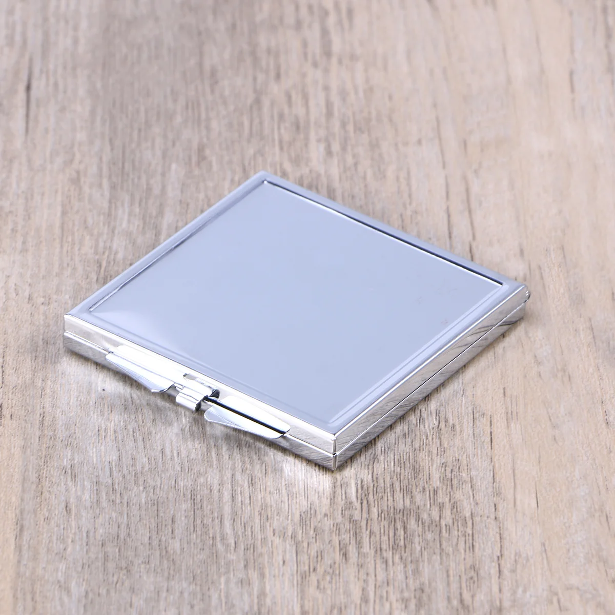 Small Portable Mirror Square Makeup Mirror with Metal Housing Folding Dual Mirror compact mirror folding mirror