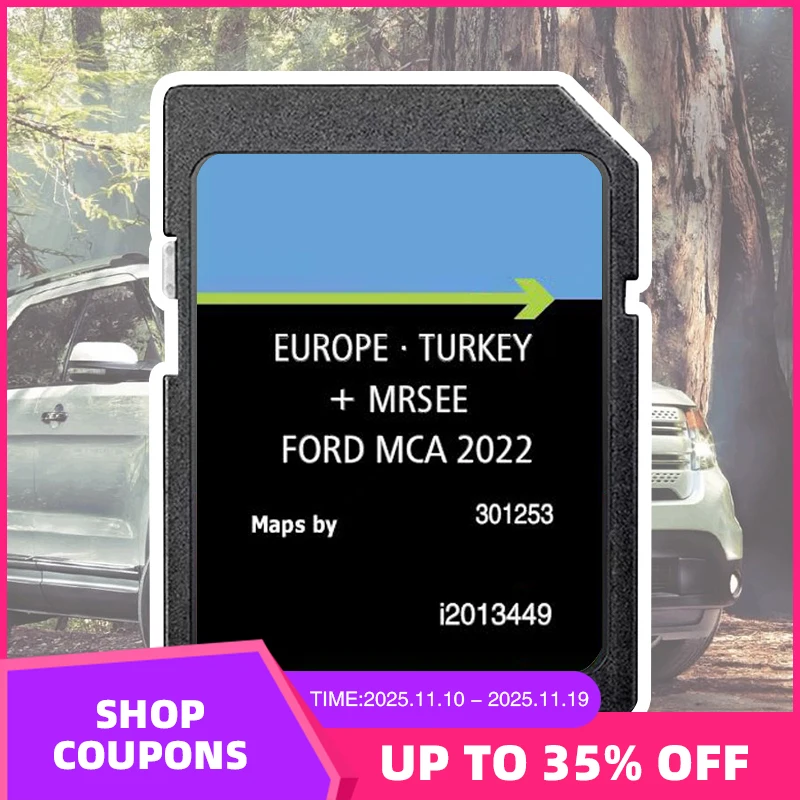 

MCA 2022 Naving Sat Nav Europe for Ford SD Card Maps Mondeo Kuga Focus C-Max S-Max (2010-2014)