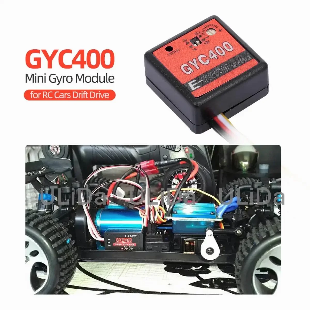 GYC400 Mini Gyro Module Piezoelectric RC Accessories for RC Cars Drift Drive Control RC Car Accessory