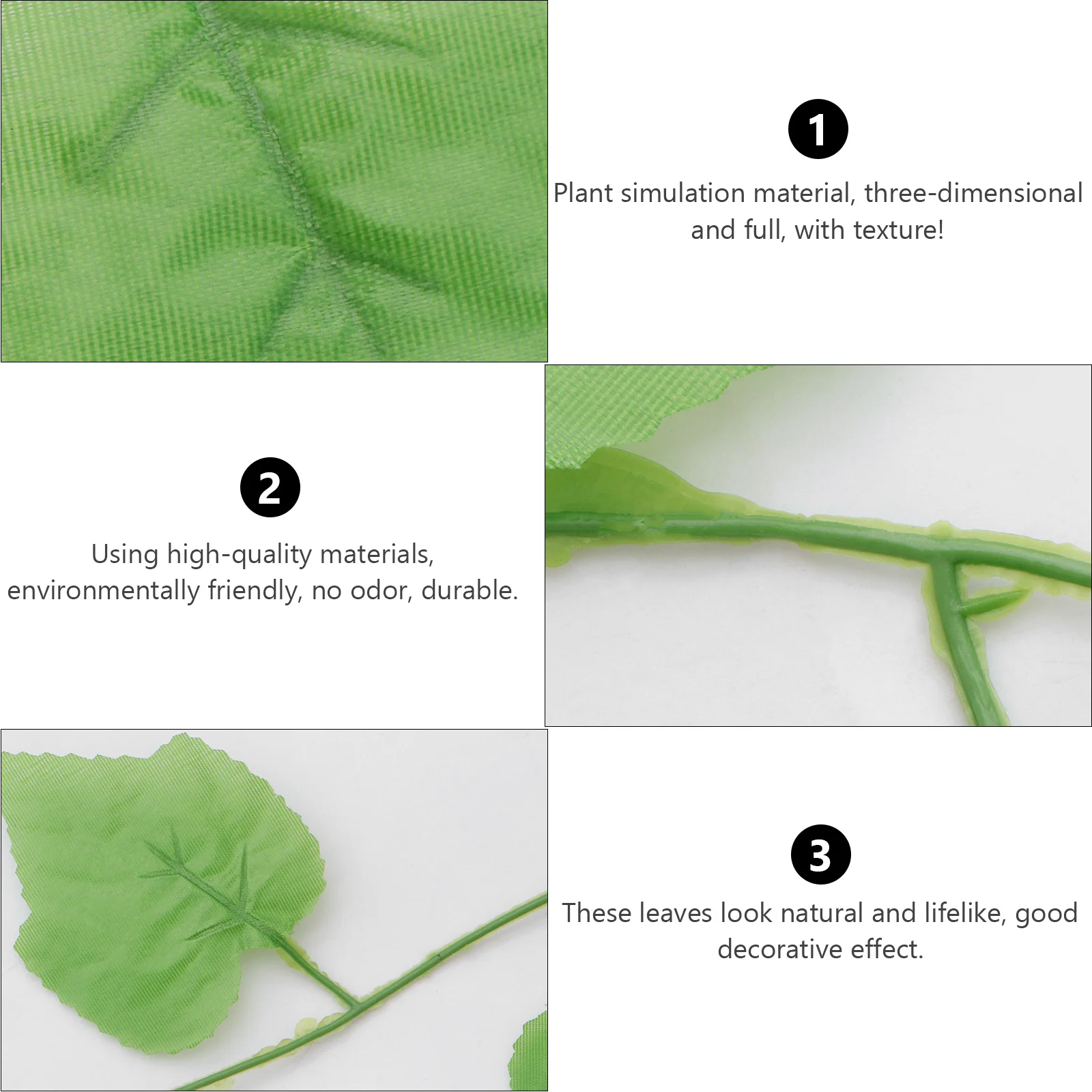 12 قطعة أوراق العنب المقلدة كروم الروطان نابض بالحياة أوراق اصطناعية ديكور الروطان لمحاكاة مرآة نافذة الحائط