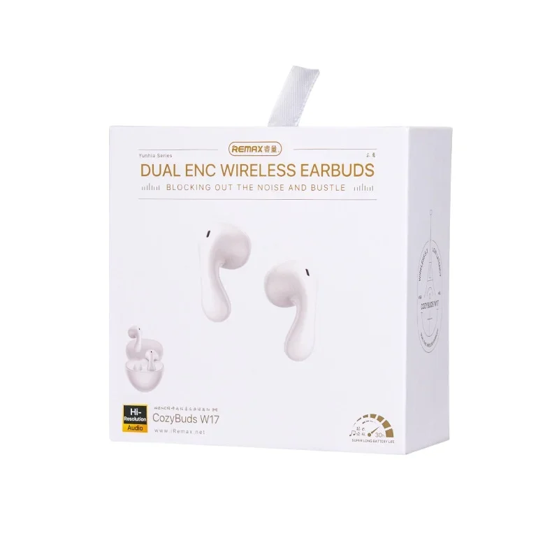 REMAX Yunhia CozyBuds W17 Wireless Headphones, Comfortable Wearing, Multiple Modes and Long Standby, Ideal for Music and Calls