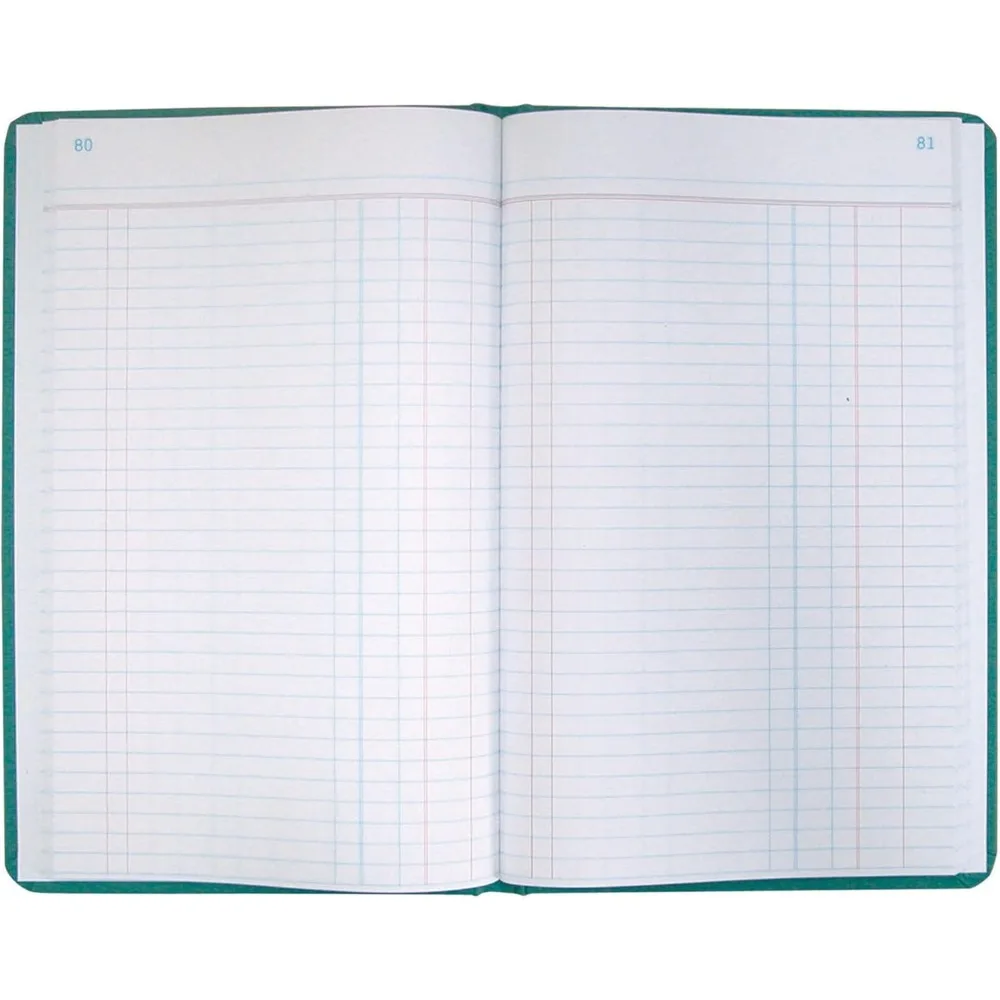 Canvas Account Book, Journal, 16 Lb., 12 1/8" x 7 5/8", 300 Pages, Blue