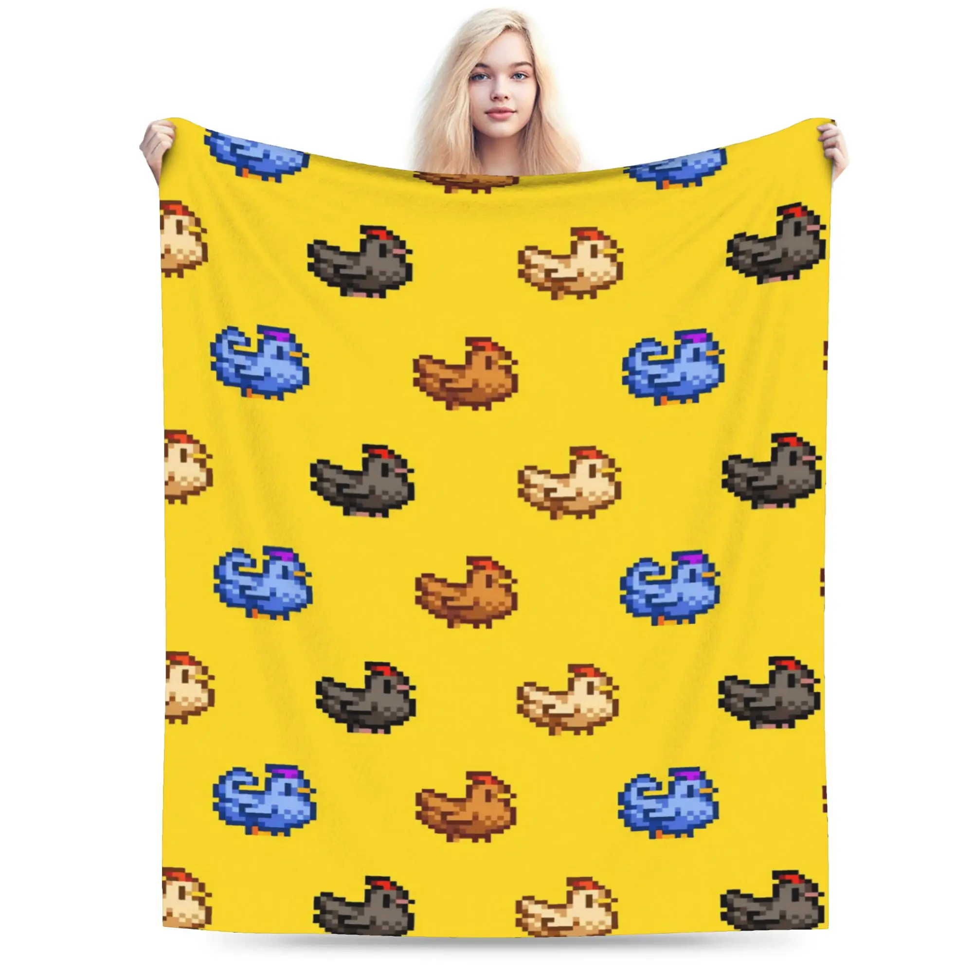 Stardew Valley Animals Stuff Blankets Super Soft Fleece  Throw Blanket Cozy Rug Piece