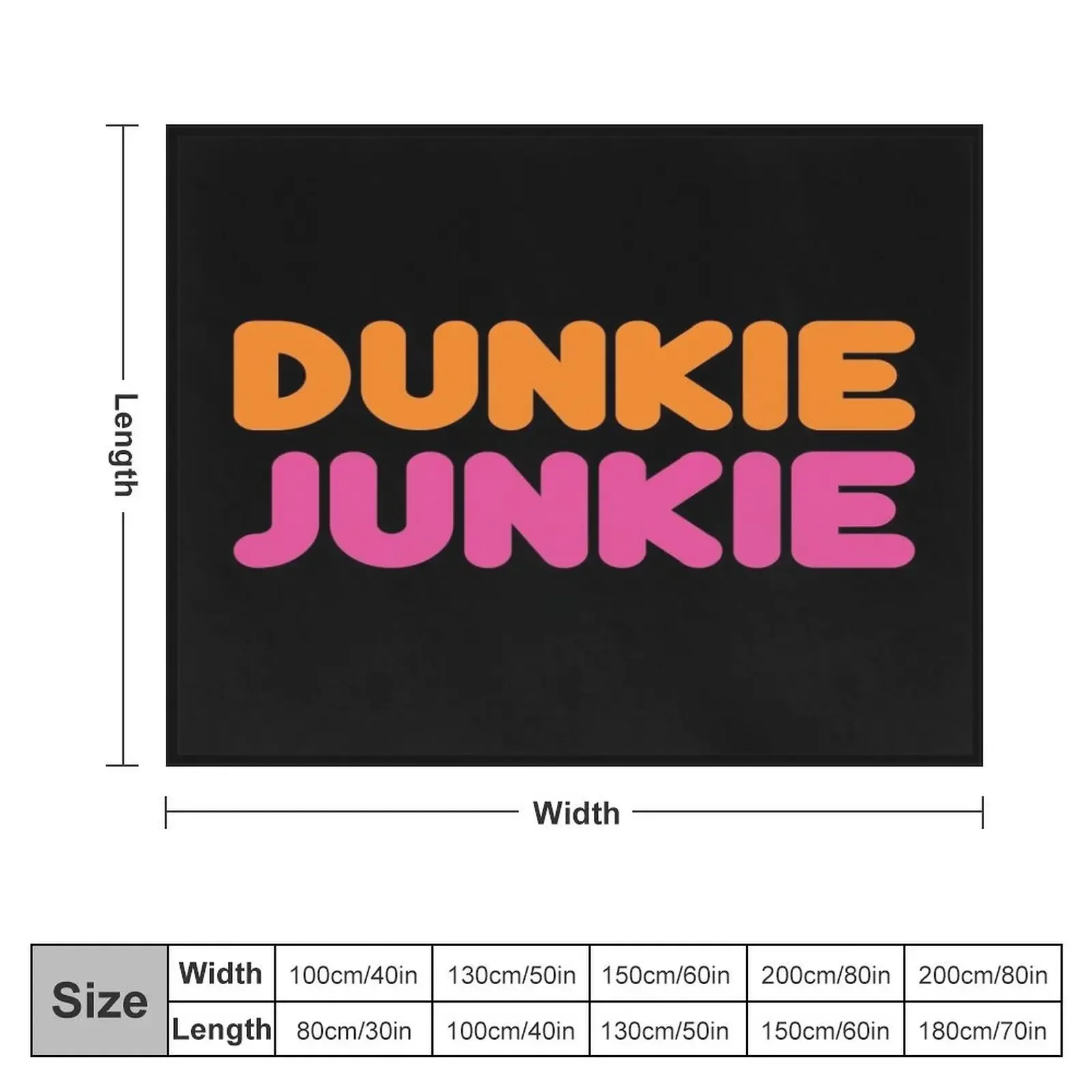 Dunkie Junkie Throw Blanket bed plaid Flannels Blankets Sofas Of Decoration Blankets