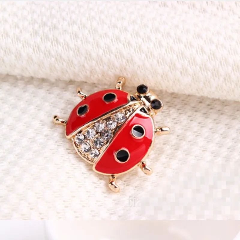 New fashionable animal ladybug exquisite temperament luxurious brooch charm women's small gift