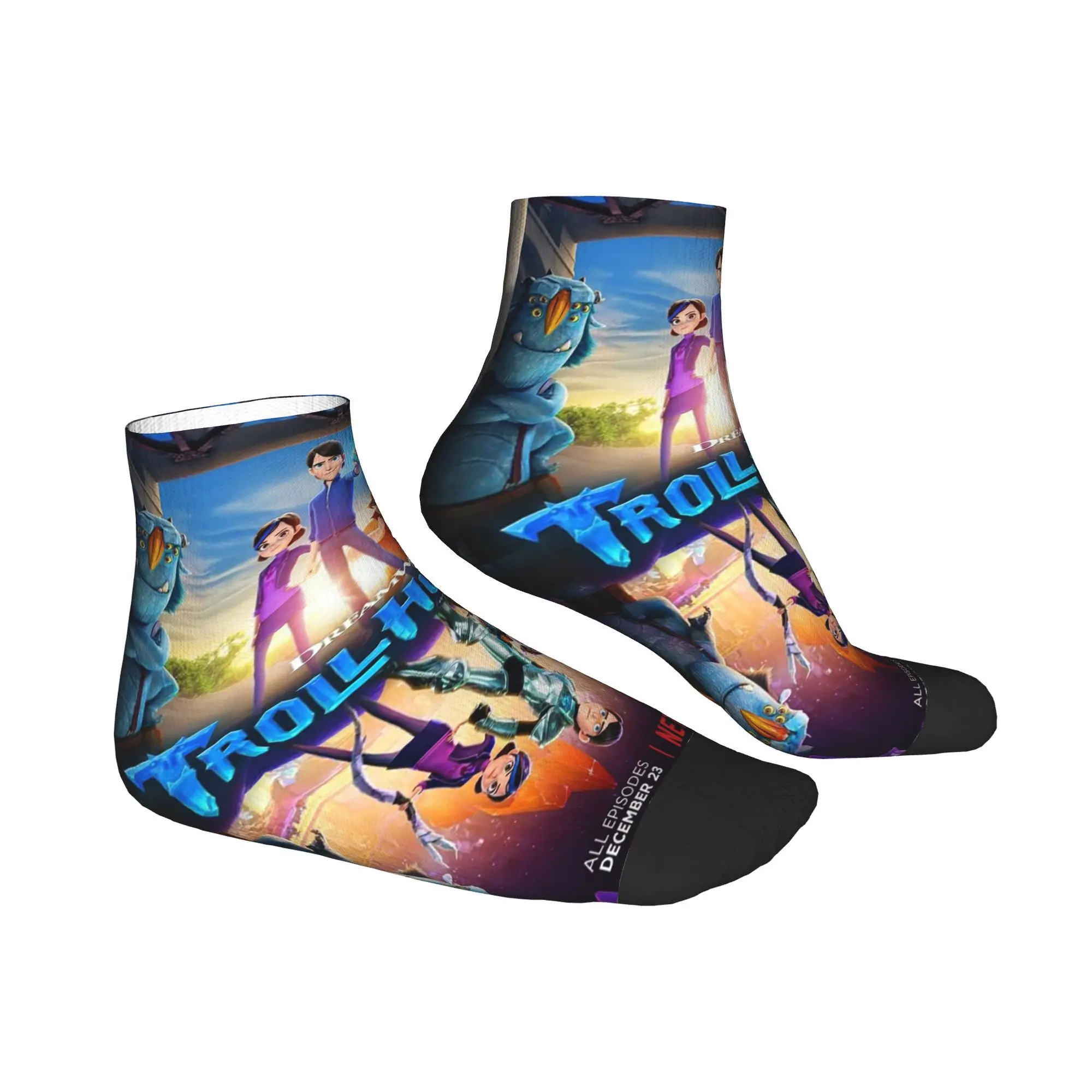 Calcetines TrollHunters de dibujos animados para todas las estaciones, calcetines Harajuku de alta calidad, medias de Hip Hop para hombres y mujeres, regalos de navidad