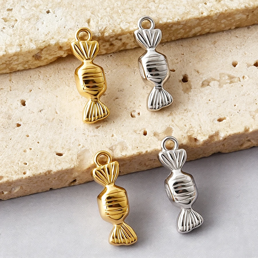 5Pcs Stainless Steel Charms For Hot Water Kettle Microphone Handbag Lantern House Fashion Pendant DIY Necklace Making Jewelry
