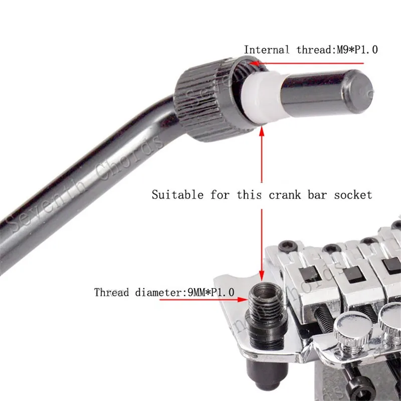 EIN Set Tremolo Brücke Tremolo Arm Whammy Bar Und Arm Buchse Jack Für E-gitarre Zubehör Teile Chrom Schwarz Gold Wählen – Detail 17