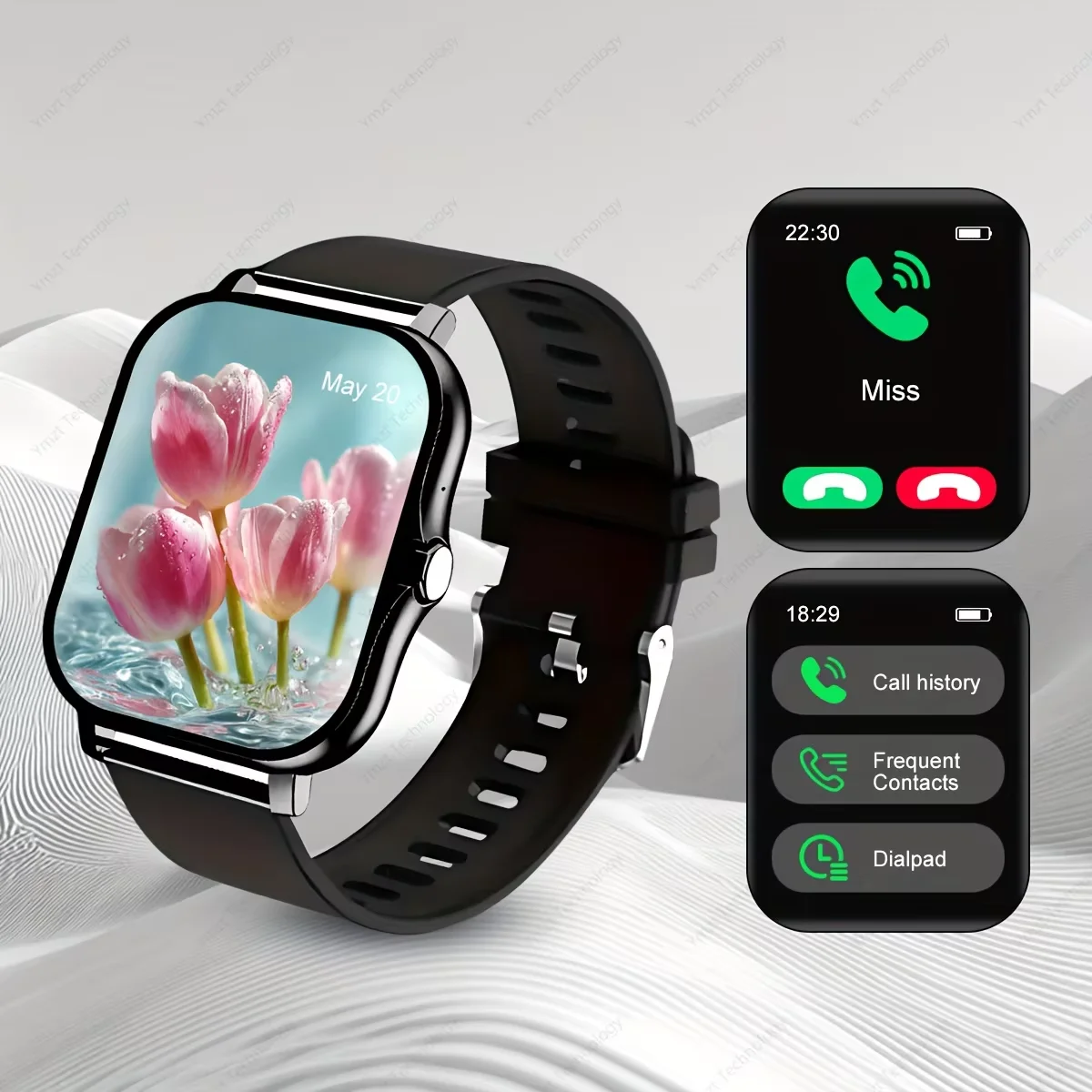 Smartwatch, Multifunctional with Call-Making/Answering, Step Counting, Calorie Calculation, Distance Tracking, Multiple Sports