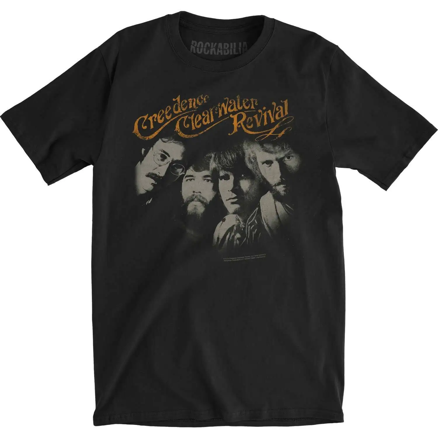 Men's Creedence Clearwater Revival Pendulum Slim Fit T shirt Small Charcoal