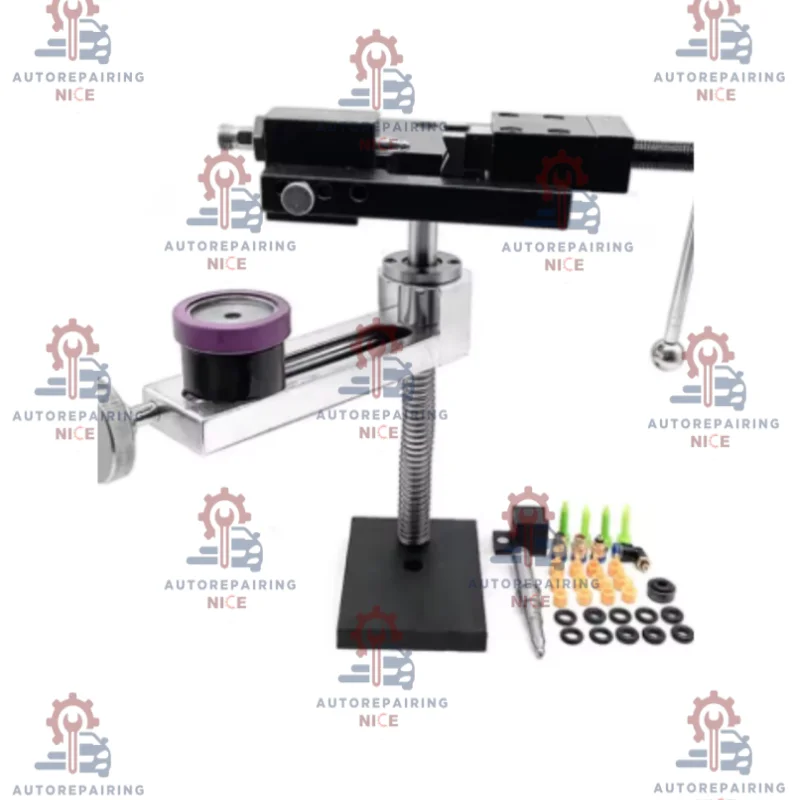 CRN CRDI Common Rail Injector Clamp Bench Vise Disassembly Frame Test Repair Tool with Oil Collecting Function