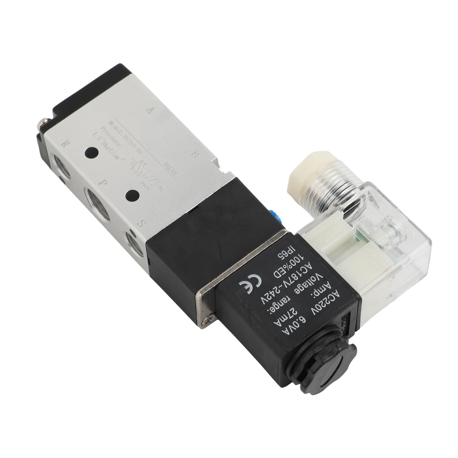 1 Pcs Solenoid Valve 4V210-08 5 Way 2 Position Pneumatic Air 1/4