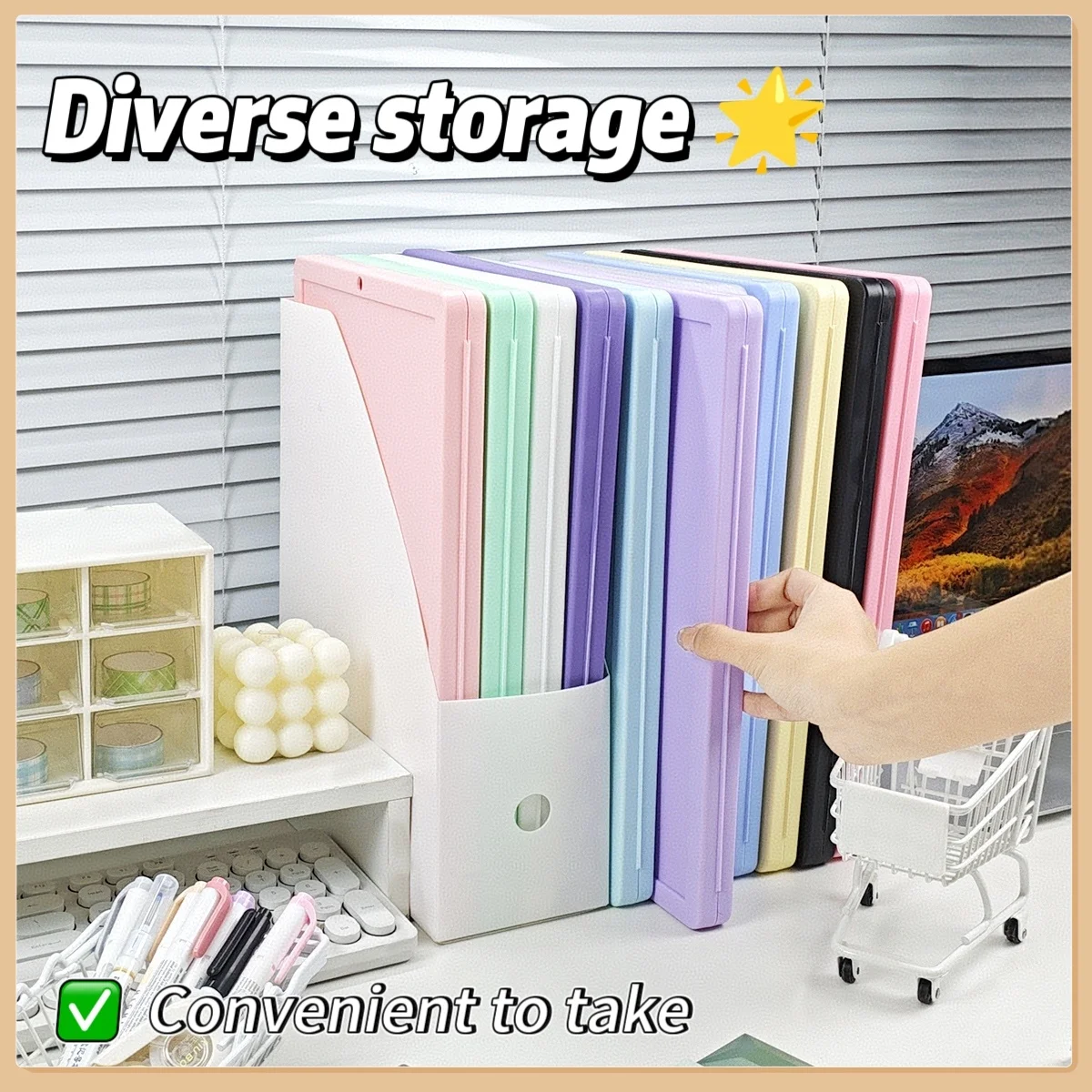 

Многофункциональная коробка для хранения папок, буфер обмена формата А4, блокнот для хранения бумаги «два в одном», держатель для музыкальных нот, коробка для папок для документов