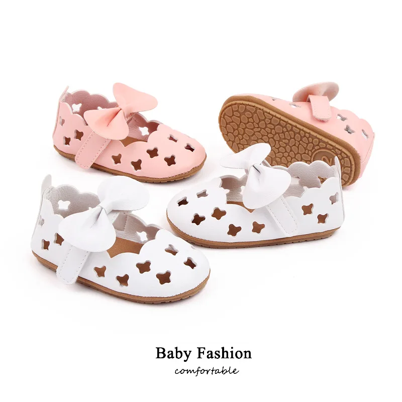 

Infant Baby Girl Sandals Toddler Shoes Newborn Sandales Soft Rubber Sole Cute Bow Baby Shoes
