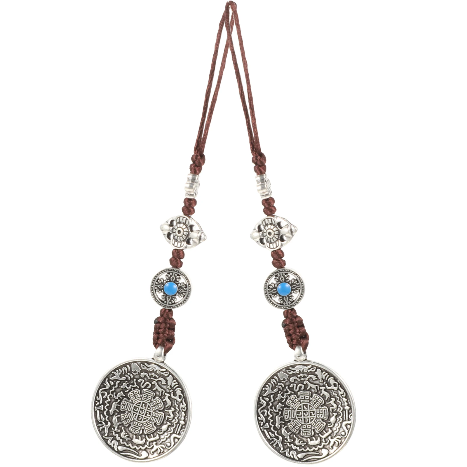 

Tibetan Waist Pendant Necklace Retro Charm Chain Vintage Alloy Metal Birthday Wedding Gift Jewelry Accessories