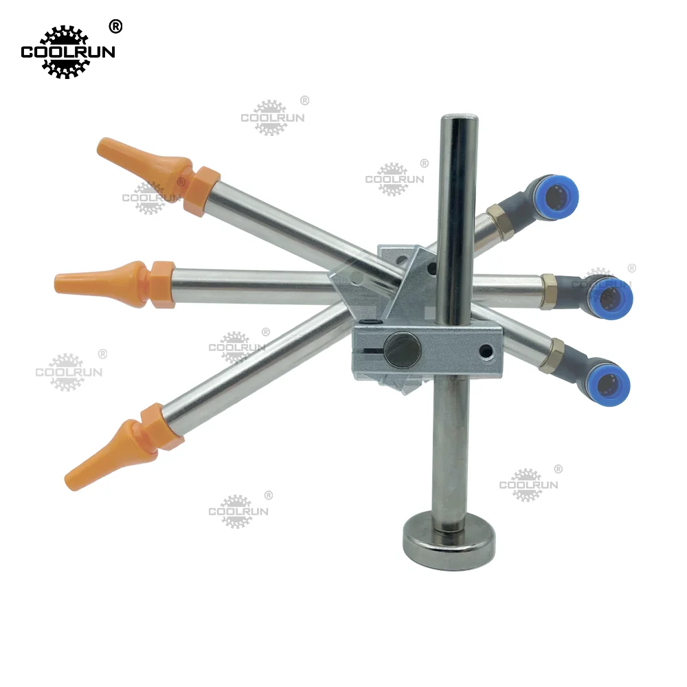 Coolrun Blowing Device Strong Magnetic Air Gun Fixed Blowing Nozzle For Punch,Drill Press,Machining, Blowing And Chip Blowing