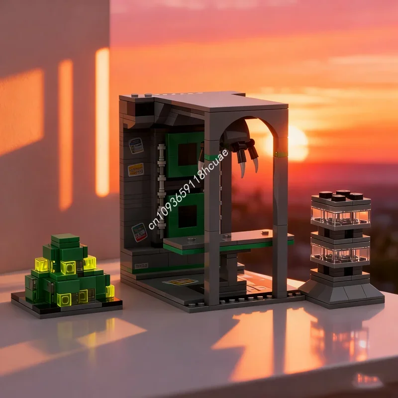 

470 деталей MOC: Модель Sunken Precursor Base Subnautica Aquazoneed, конструктор, игрушки для сборки, DIY, рождественский подарок, креативная идея для детей