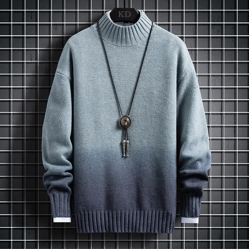 

Winter Korean version loose fitting youth casual high neck pullover sweater