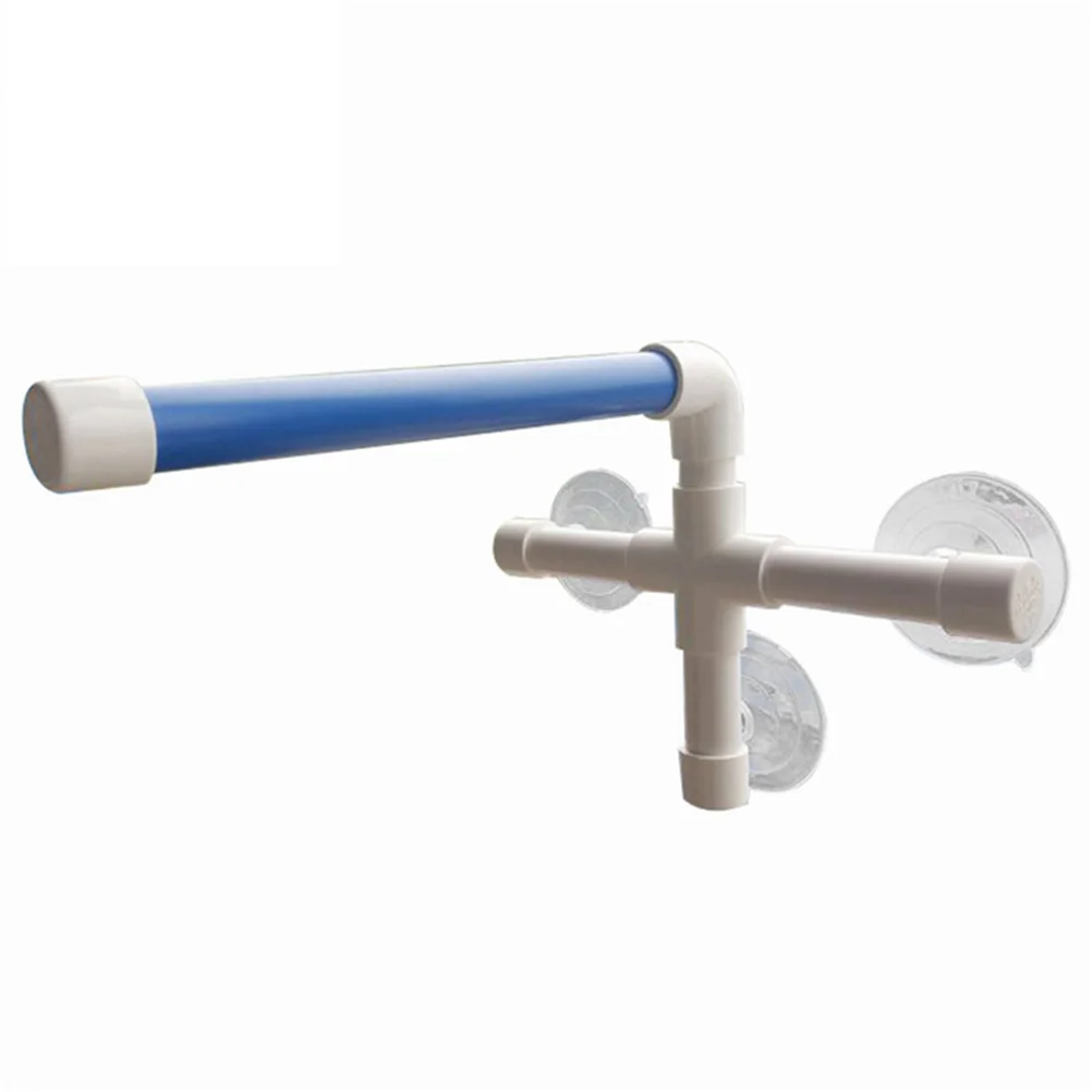 

Bird Bath Stand 3 Suction Cups Durable Plastic Shower Perch for Finches Canaries Lovebirds Bathroom Use Bird Perches