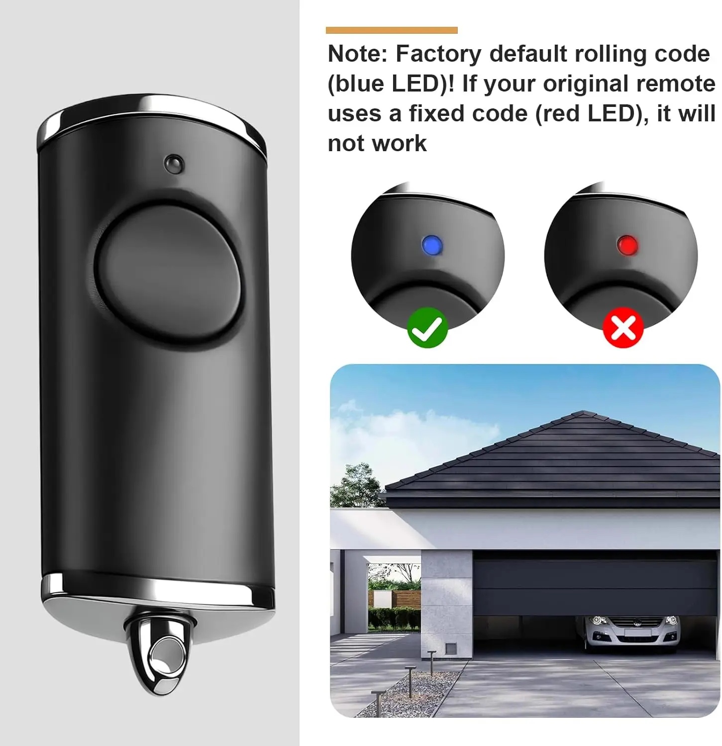 Garage Door Opener for HSE2 HSE1 HS1 HS4 HS5 HSZ1 HSD2-868 BS Remote Control