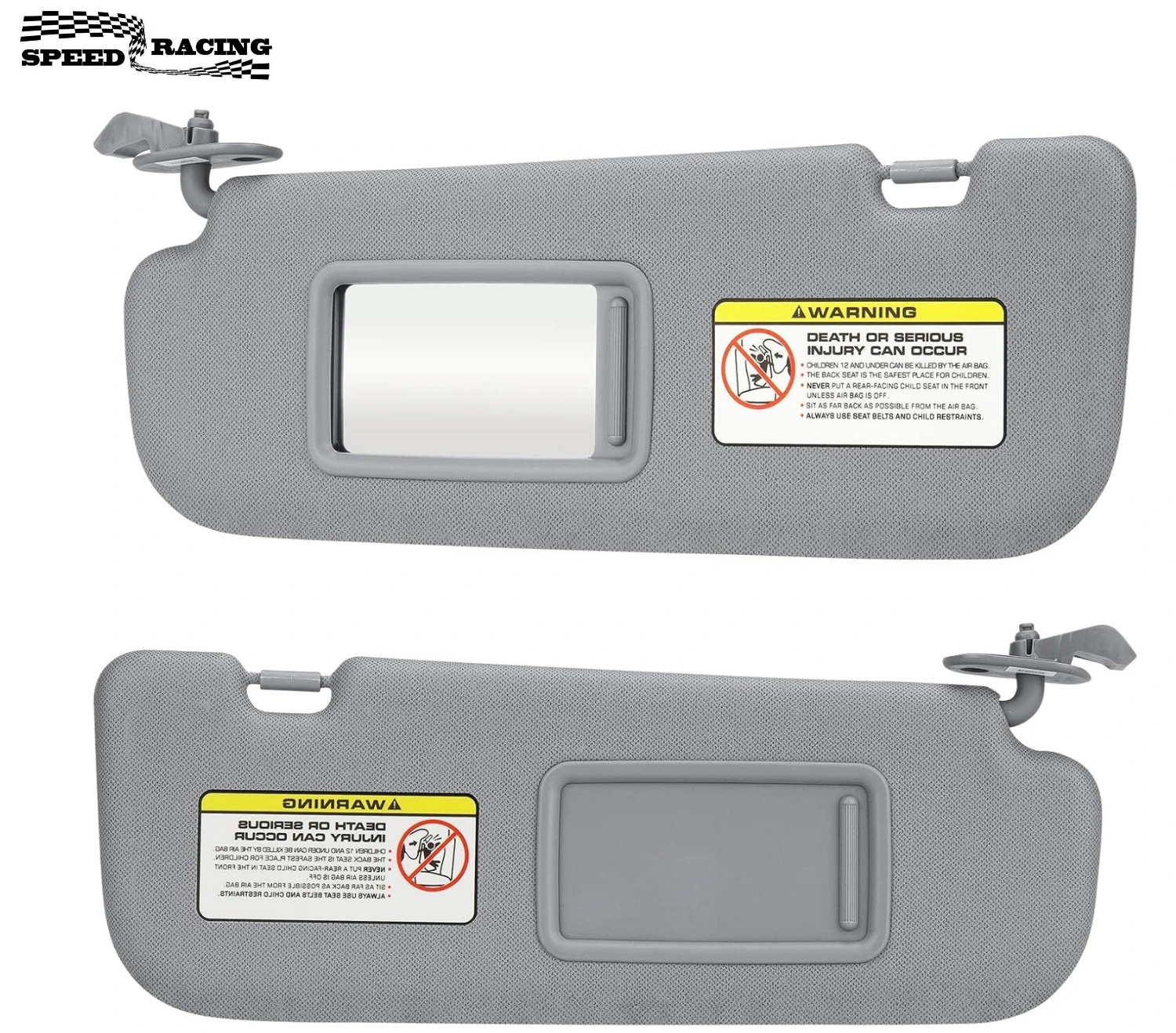 

852103X000TX 852203X000TX for 2011 2012-2015 Hyundai Elantra Gray Car Sun Visor Right + Left Side Pair