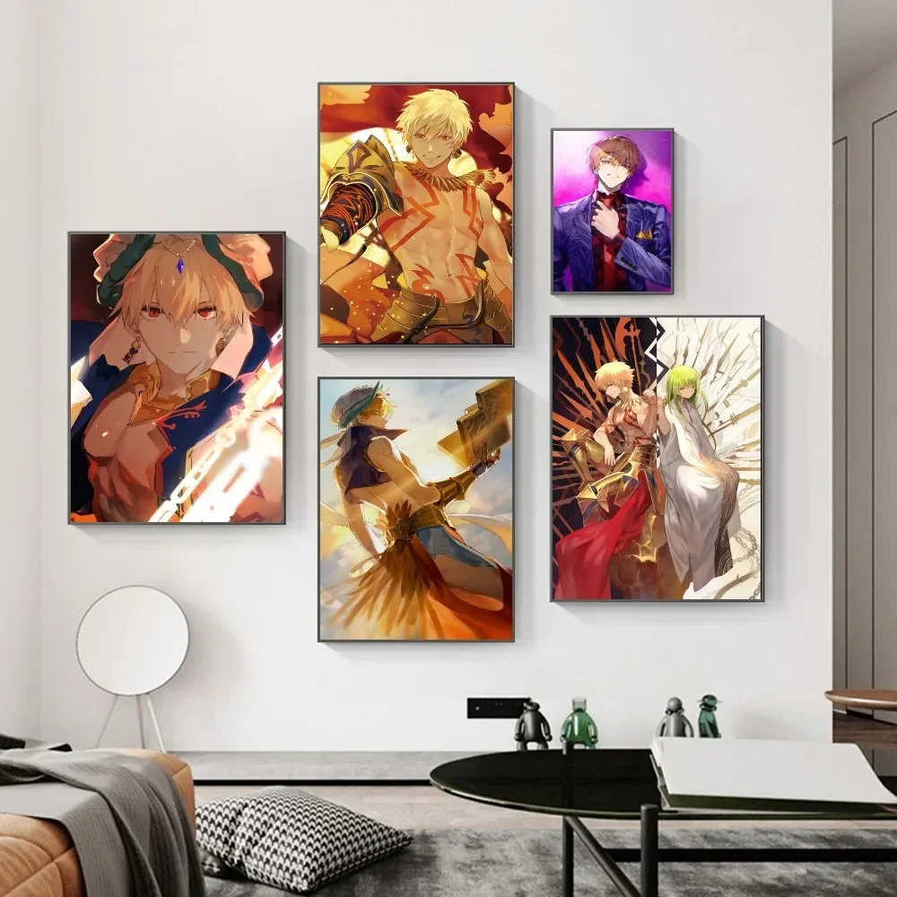 Game Anime Fate Grand Order Gilgamesh Canvas Wall Art Home Decor Room Decor Digital Painting Living Room Restaurant