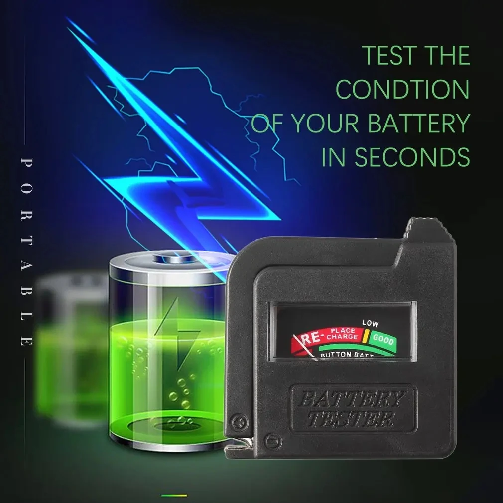 Imagem -04 - Universal Botão Célula Bateria Volt Tester Verificador Indicador Universal Testador de Bateria para 9v 1.5v e Botão Célula Aaa aa Bt860