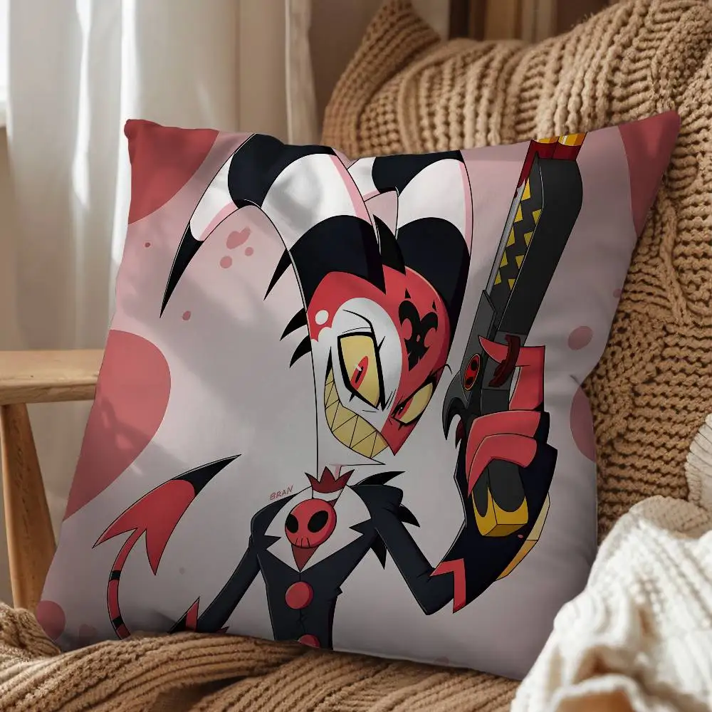 Loona Blitzo Stolas Helluva Boss Pillow Case Office Cushions Suitable For Sofa Car Bedroom Decorative Cushion Cover