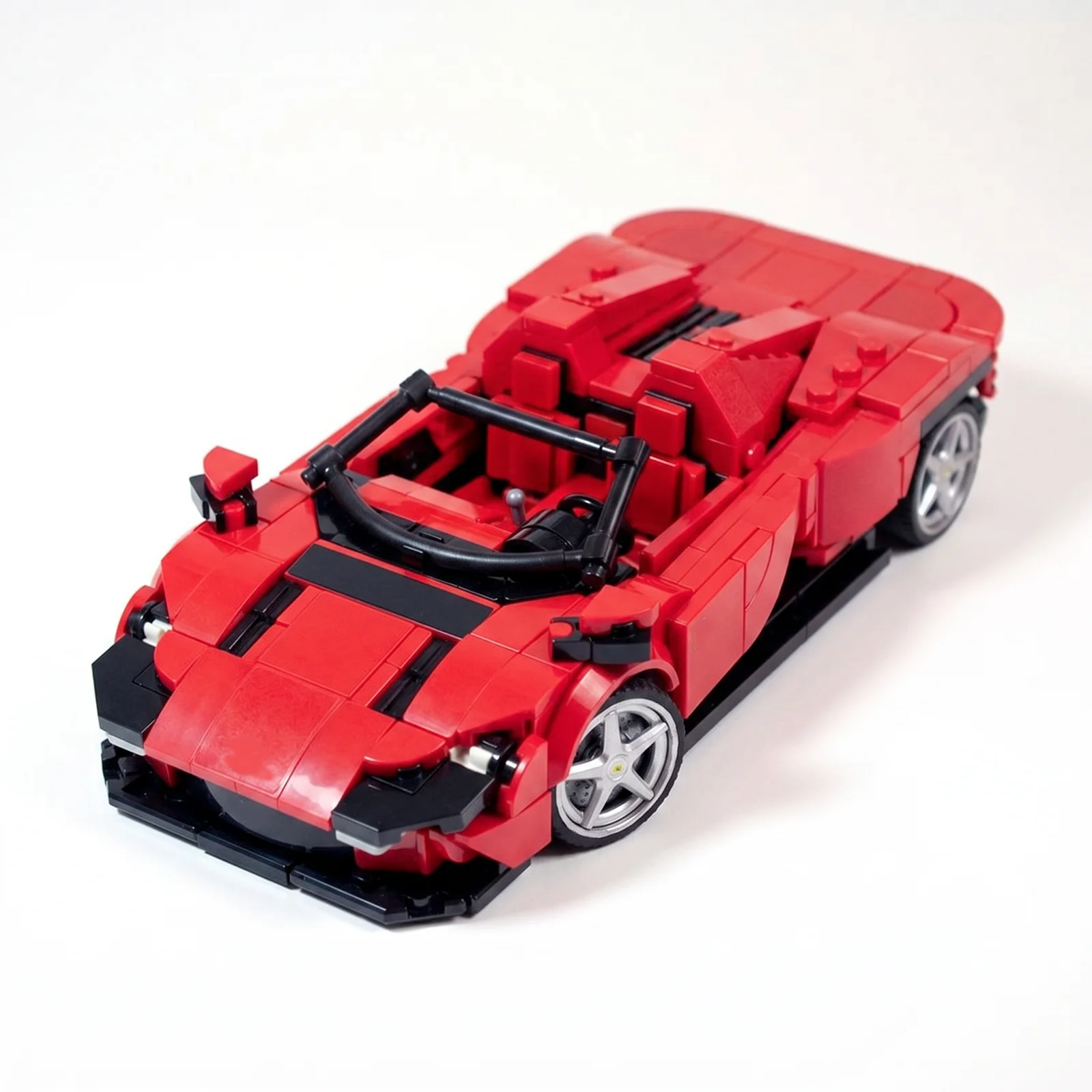 PolaDeer 459-teiliger MOC Sportwagen Daytona SP3 - Roter Champion-Rennwagen Bausteine Spielzeug Montagemodell Bausteine Kindergeburtstagsgeschenk – Detail 5