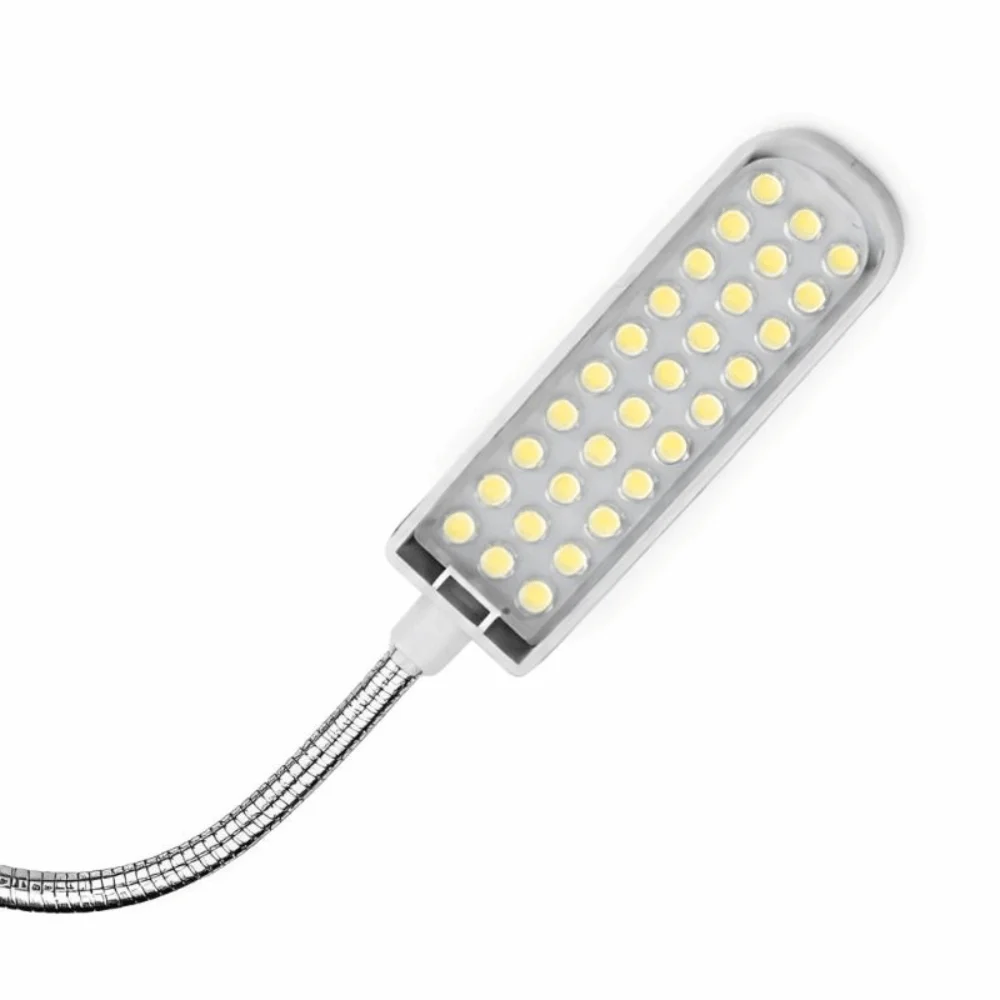 Portable 30 LED Sewing Machine Light AC 110-230V 3W LED Sewing Lamp Magnetic Base Adjustable Sewing Light Home Office