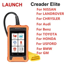 LAUNCH X431 Creader Elite for VAG Professional Full System Diagnostic Tools Online ECU Coding 31+ Reset Function OBD2 Scanner A+