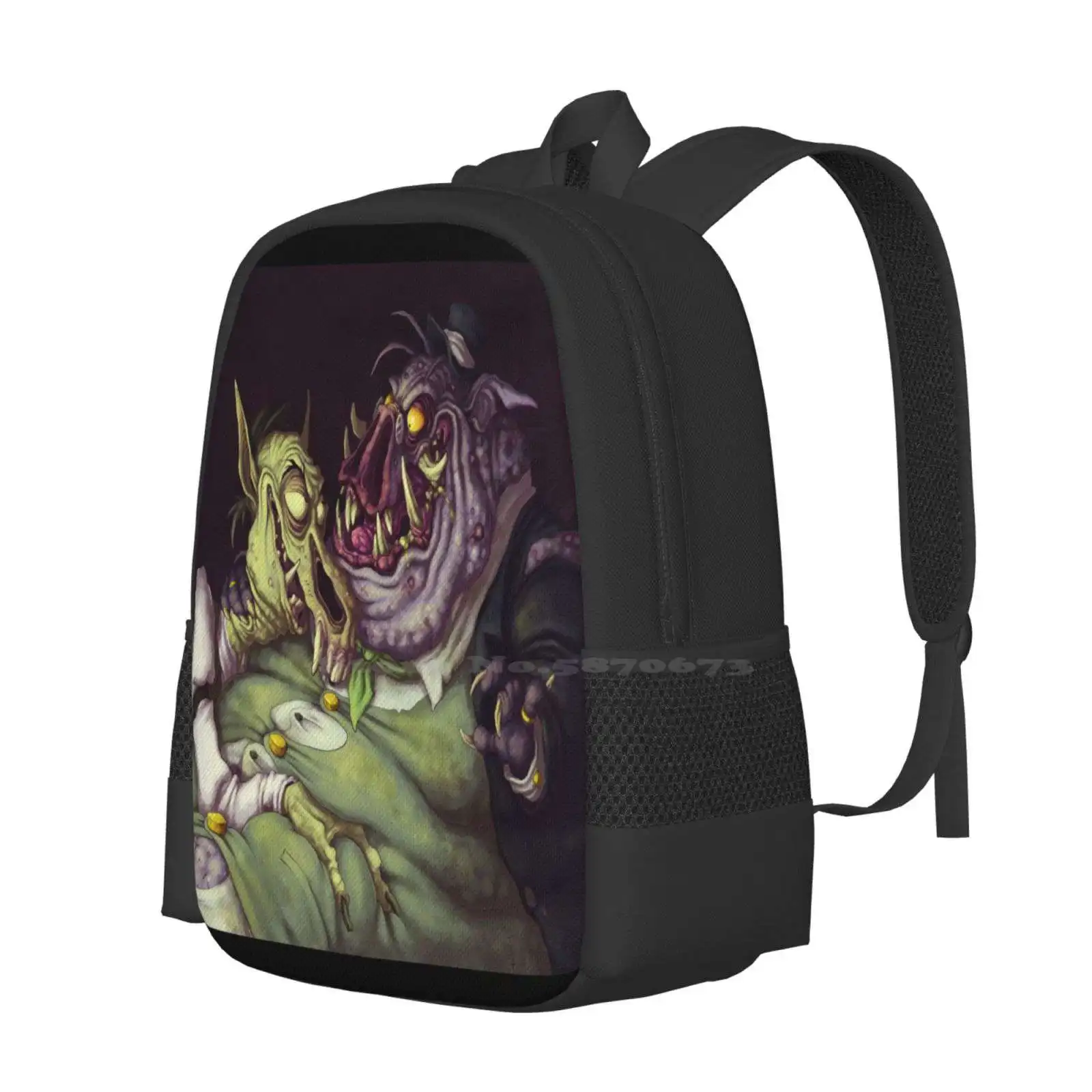 Monster Men Hot Sale Schoolbag Backpack Fashion Bags Monsters Ugly Creature Gross Grotesque Disgusting Weird