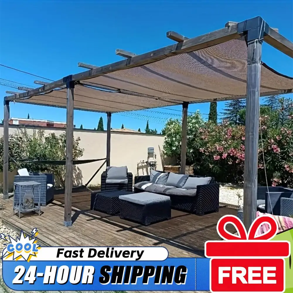 

Сетка-тент прямоугольная 2x3м/3x4м из HDPE с люверсами, затеняющая сетка-навес для патио, двора, газона, сада