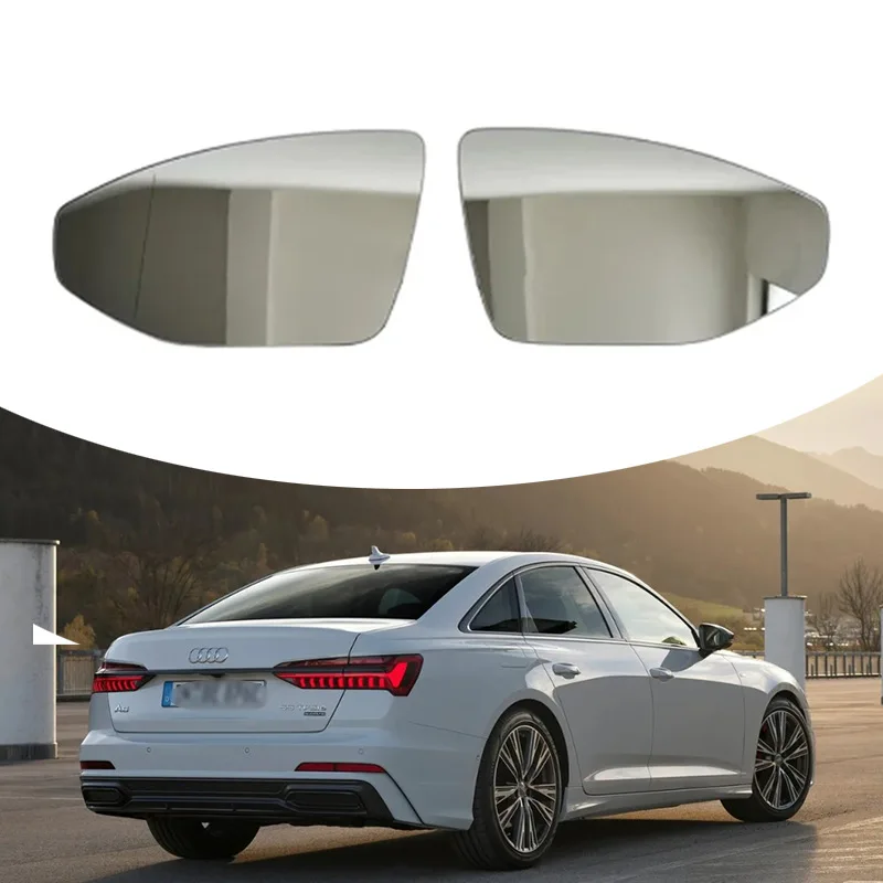 Suitable for 16-23 Audi A6 A7 A8 reversing lens heated rearview lens reflector replacement