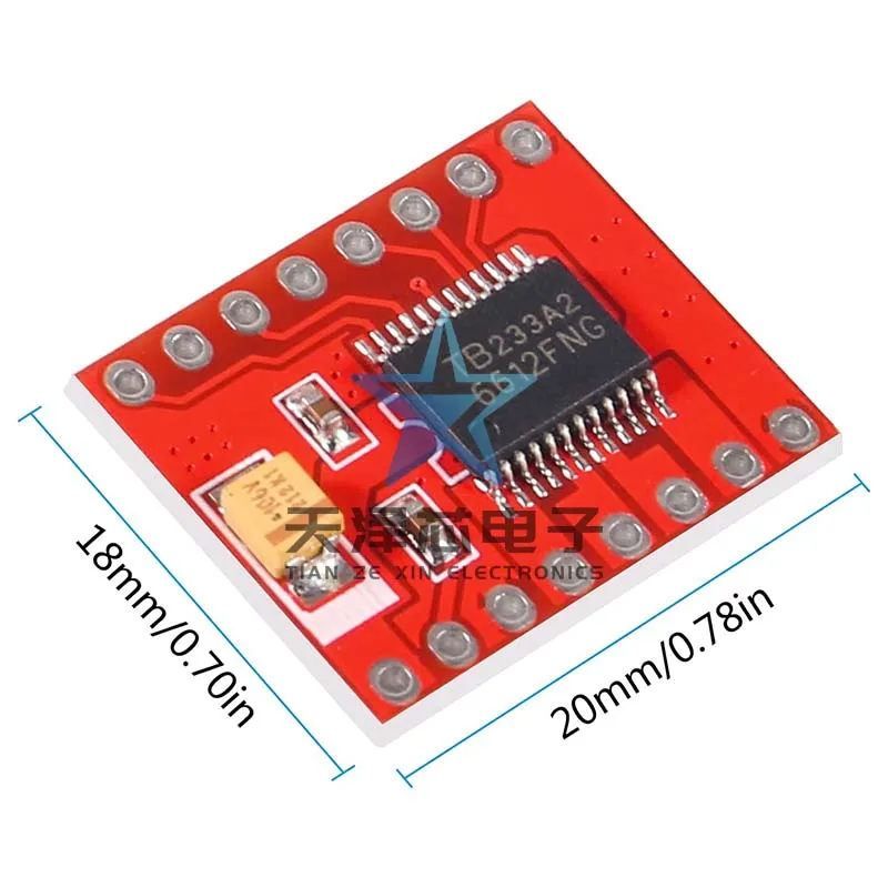 Modul penggerak Motor Tb6612Fng Volume kecil, modul mobil penggerak keseimbangan sendiri Super L298N kinerja tinggi