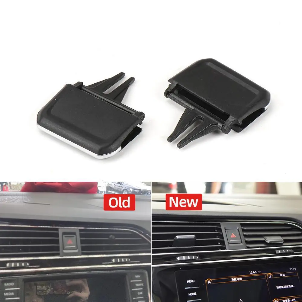 Car Front Air Conditioning AC Vent Grille Clip Slider For Volkswagen Tiguan 2017-2021