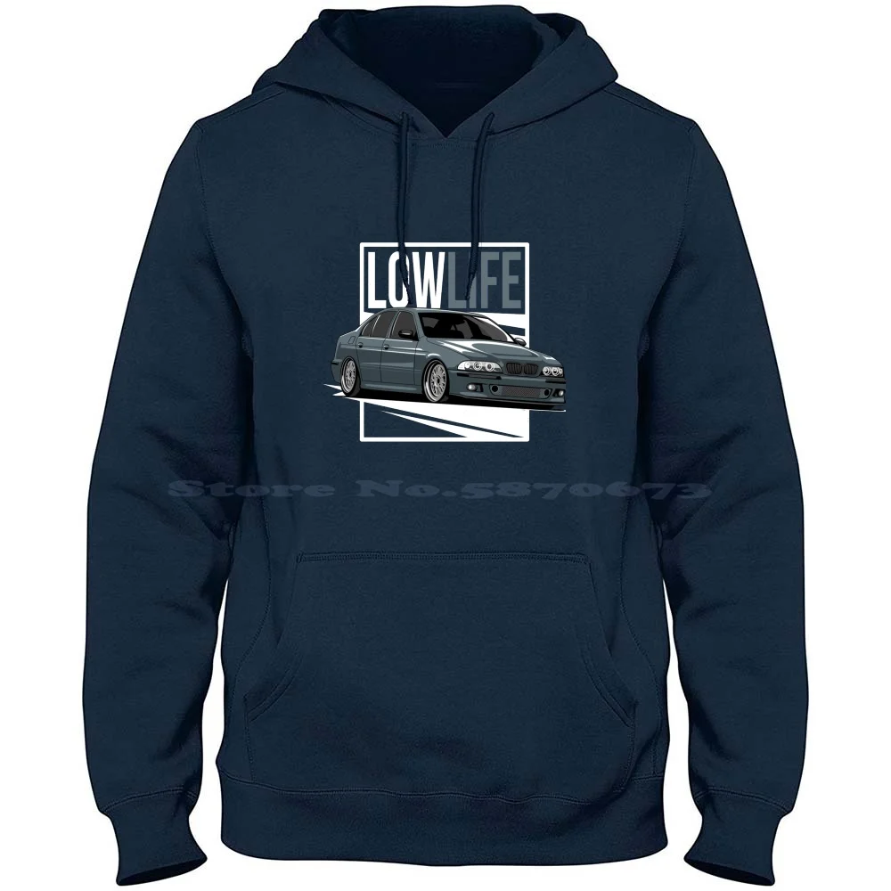 E39 Low Life 100% Cotton Hoodie E39 Enthusiast E39 Lover E39 Tuning Bavarian Engine Works Bimmer E39 Bimmer Enthusiast