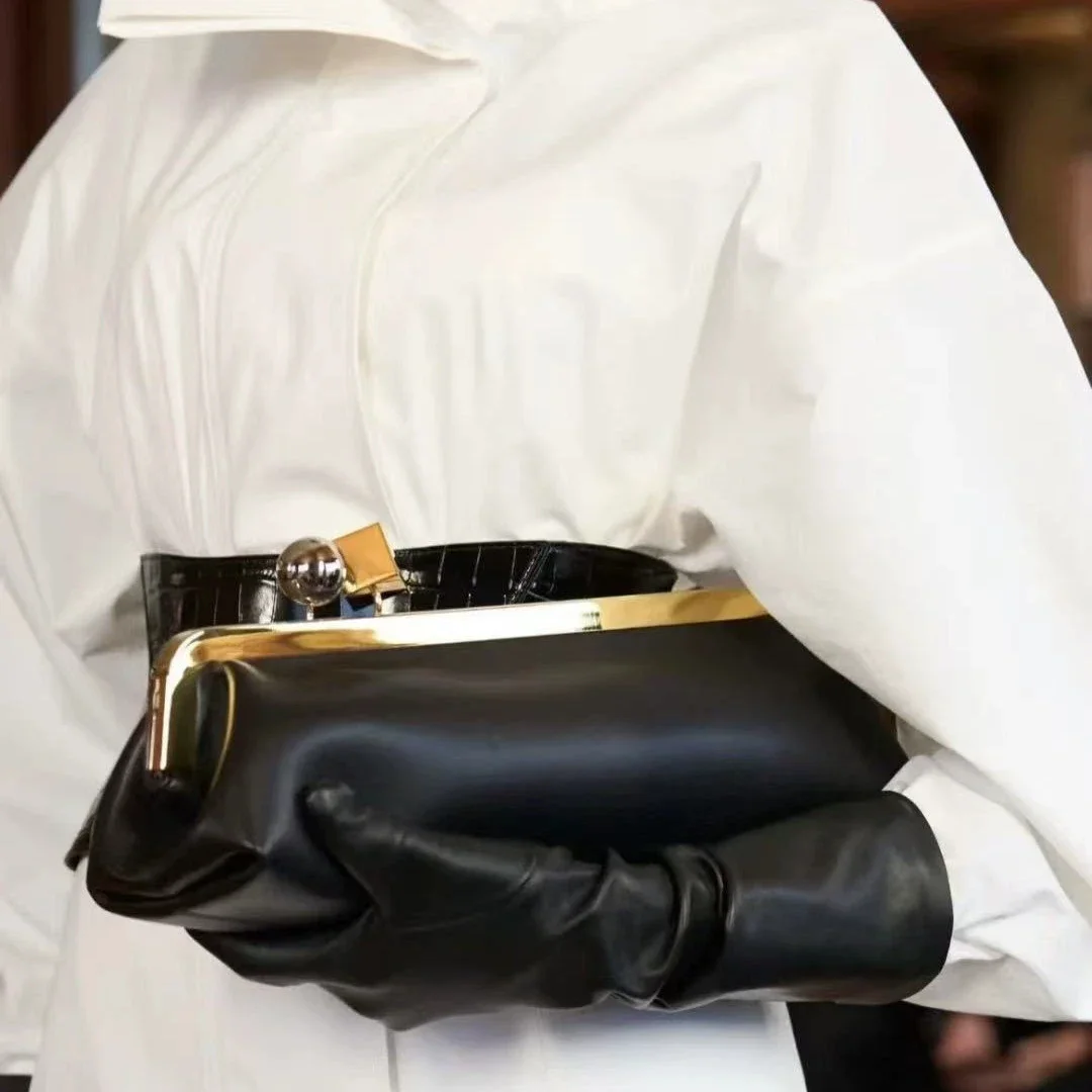 

NEW Fashionable Baguette Bag Long Clutch Bags with Removable Strap Shoulder Bag Women Luxury Designer Clip Handbags Purses NEW