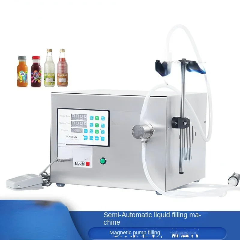 Semi-Automatic Small Desktop Single Head Magnetism Forle Pumps Mineral Essential Oil Bottle Liquid Filling Machine