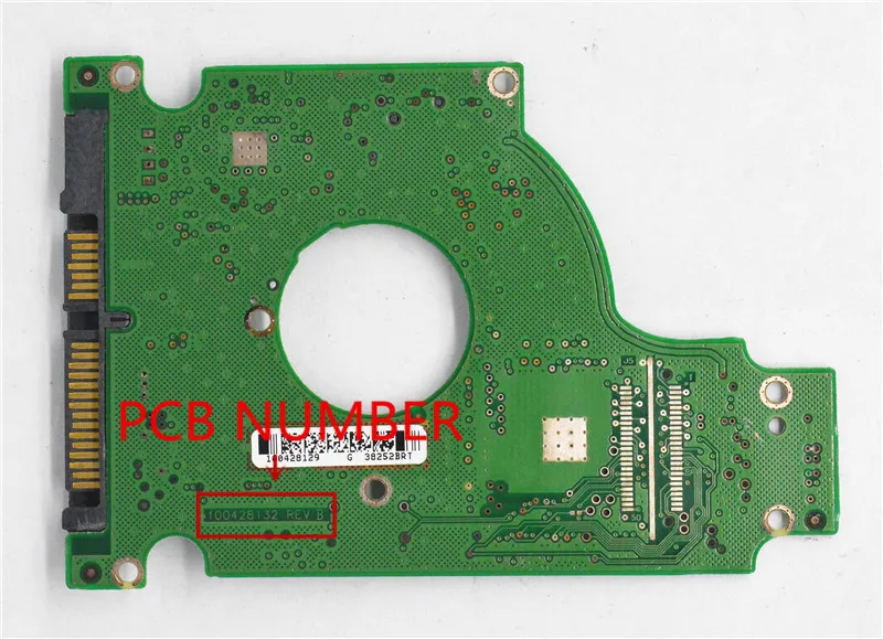 Seagate notebook hard disk board number:  100428132 REV B  / 100428129