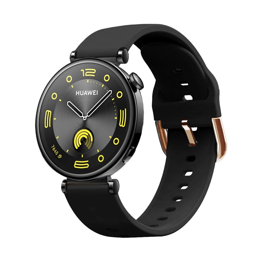Женский силиконовый ремешок 18 мм для Huawei Watch GT5 GT4 41 мм, браслет-браслет для Huawei Watch GT 5 GT 4, 41 мм, ремешок для часов